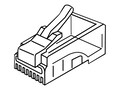 AddOn Cat6 RJ-45 Connectors, 100-Pack, ADD-CAT6CNCT-100PC, 18004018, Cable Accessories