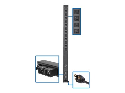 Tripp Lite 10ft Cord PDU Basic 12 5-15 20 , PDUV30-36, 41201152, Power Distribution Units Tripp Lite 10ft Cord PDU Basic 12 5-15 20 , PDUV30-36, 41201152, Power Distribution Units