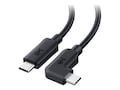 Cable Matters 20Gbps 90 Degree Angled USB-C Cable, Black, 6ft, 201345-6 , 41901261, Cables Cable Matters 20Gbps 90 Degree Angled USB-C Cable, Black, 6ft, 201345-6 , 41901261, Cables