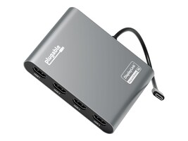 Plugable Technologies USBC-7400H4                    Main Image from Left-angle