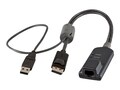 Vertiv DisplayPort HDDB15 VGA to USB RJ-45 Cable, 1.7ft, MPUIQ-VMCDP, 17523895, Cables