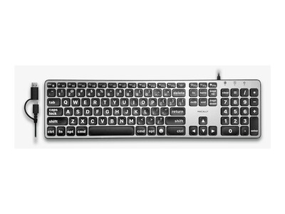 Macally BACKLIT MAC KEYBOARD USB-C  A, UCABLZKEYLPSG                 , 41802370, Keyboards & Keypads