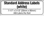 Brother 1-1 7 x 3-1 2 Standard Address Paper Labels for Brother QL Series Label Printers (400 Labels), DK1201, 5217559, Paper, Labels & Other Print Media