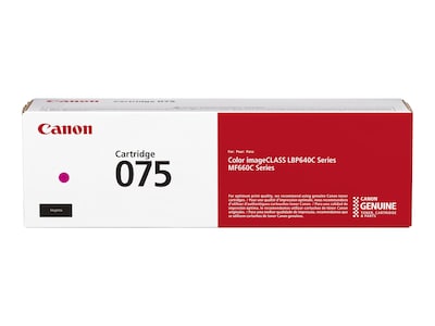 Canon Magenta 075 Toner Cartridge, 6363C001 , 42037358, Toner and Imaging Components - OEM Canon Magenta 075 Toner Cartridge, 6363C001 , 42037358, Toner and Imaging Components - OEM