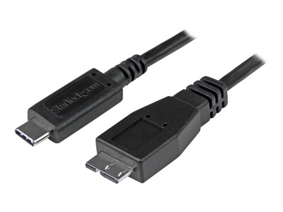 StarTech.com 10Gbps USB 3.1 Type C to USB Micro-B M M Cable, Black, 0.5m, USB31CUB50CM, 33907127, Cables