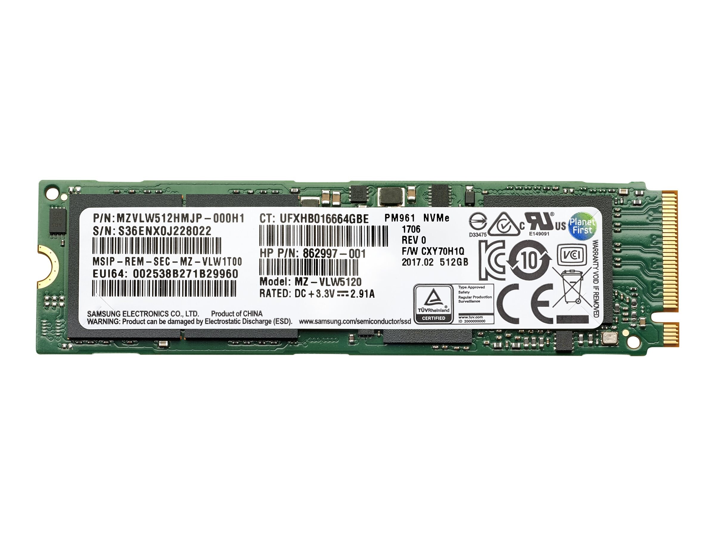 HP 512GB PCIe 4x4 NVMe TLC Solid State Drive (406L8AA)
