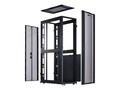 CyberPower 42U x 19 Rack Enclosure 600mm x 1070mm Doors Side Panels, Black, Casters, CR42U11001, 33220827, Racks & Cabinets