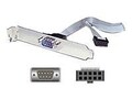 C2G DB9M Serial Add-a-Port Adapter with Bracket, 09480, 251977, Adapters & Port Converters