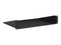 Kendall Howard 2U 14 Vented Eco Shelf, 1906-1-010-02, 8262355, Rack Mount Accessories