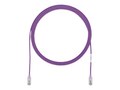 Panduit Cat6e 28AWG UTP CM LSZH Copper Patch Cable, Violet, 9ft, UTP28SP9VL, 41054819, Cables