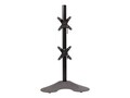 Ergotech Dual Vertical Desk Stand LCD Monitor Mount, Black, 100-D28-B11, 9018434, Stands & Mounts - Desktop Monitors