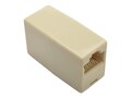 Tripp Lite RJ-45 F F Telephone Straight-Through Modular In-Line Coupler, White, 10-Pack, N033-001-10PK, 33892674, Cable Accessories