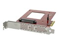 StarTech.com U.2 to PCIe Adapter for 2.5 U.2 NVMe Solid State Drive - SFF-8639 x4 PCI Express 3.0, PEX4SFF8639, 34177630, Controller Cards & I/O Boards