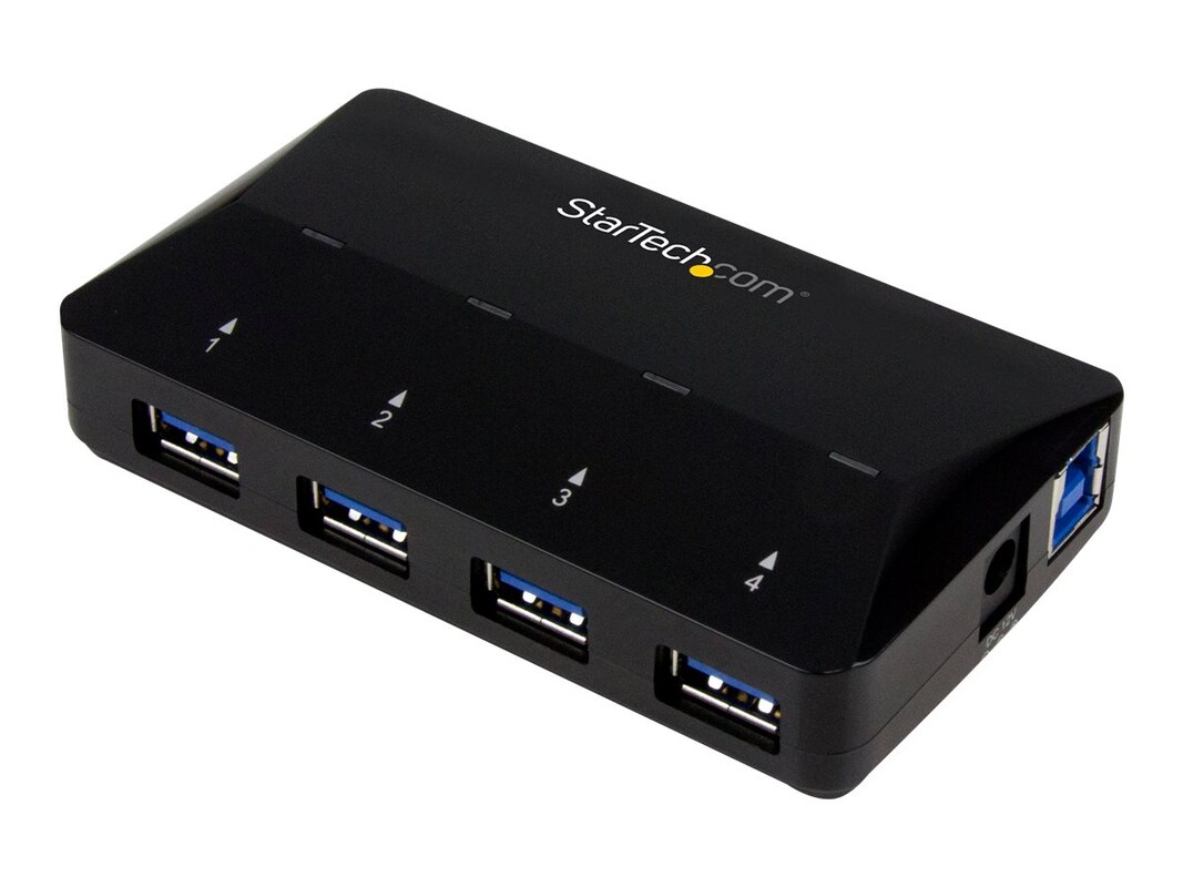 StarTech.com 4-Port Self-Powered USB-C Hub with Individual On/Off Switch,  Desktop/Laptop
