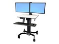Ergotron WorkFit-C, Dual Sit-Stand Workstation, 24-214-085, 13138324, Furniture - Miscellaneous