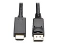 Tripp Lite DisplayPort 1.2 to HDMI M M 4K x 2K Active Adapter Cable with Latches, Black, 3ft , P582-003-V2-ACT, 31283429, Cables Tripp Lite DisplayPort 1.2 to HDMI M M 4K x 2K Active Adapter Cable with Latches, Black, 3ft , P582-003-V2-ACT, 31283429, Cables