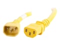 C2G Power Cord C14 to C13 14 3 SJT, Yellow, 10ft, 17568, 32999349, Power Cords C2G Power Cord C14 to C13 14 3 SJT, Yellow, 10ft, 17568, 32999349, Power Cords