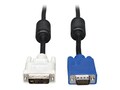 Tripp Lite DVI to VGA (M) Cable, 3ft, P556-003, 13774101, Cables