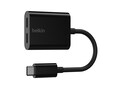 Belkin 60W USB-C (M) to 2x USB-C (F) Charge + Audio Adapter Converter - Black , F7U081BTBLK, 41148655, Adapters & Port Converters Belkin 60W USB-C (M) to 2x USB-C (F) Charge + Audio Adapter Converter - Black , F7U081BTBLK, 41148655, Adapters & Port Converters