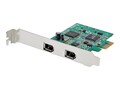 StarTech.com 2-Port PCI Express FireWire 1394a Adapter Card, PEX1394A2V2, 38196475, Controller Cards & I/O Boards