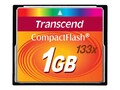 Transcend 1GB CompactFlash Card, 133x Speed, TS1GCF133, 8336721, Memory - Flash