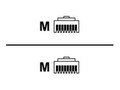 Lantronix 6ft CBL Patch CAT5 UTP 4PR RJ4 , 200.0062, 41093059, Cables