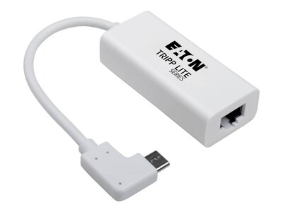Tripp Lite USB C 3.1 Thunderbolt 3 to GbE Adapter (White), U436-06N-GBW-RA, 36910831, Network Adapters & NICs