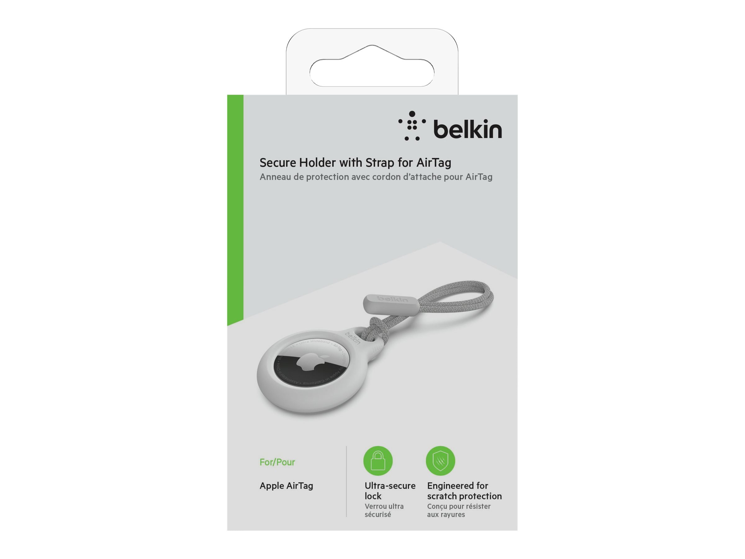 Belkin Secure Holder with Key Ring for AirTag - White (F8W974btWHT)