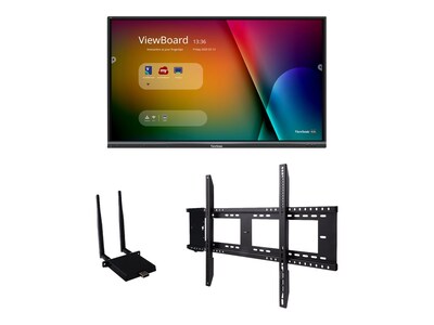 ViewSonic 75” ViewBoard 4K Ultra HD Interactive Flat Panel Bundle, IFP7550-E1, 36540295, Monitors - Large Format - Touchscreen