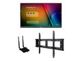 ViewSonic 75” ViewBoard 4K Ultra HD Interactive Flat Panel Bundle, IFP7550-E1, 36540295, Monitors - Large Format - Touchscreen