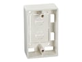Black Box Surface-Mount Box, Single-Gang, Office White, JPB654, 13027747, Premise Wiring Equipment Black Box Surface-Mount Box, Single-Gang, Office White, JPB654, 13027747, Premise Wiring Equipment