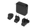 Targus 100W GaN Wall Charger Black, APA109GL, 41533800, Battery Chargers