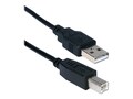 QVS USB 2.0 High-Speed Type A Male to B Male Cable, Black, 10ft, 3-pack, U3AB-10, 41596819, Cables QVS USB 2.0 High-Speed Type A Male to B Male Cable, Black, 10ft, 3-pack, U3AB-10, 41596819, Cables