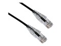 Axiom CAT6A 650mhz BENDnFLEX Ultra-Thin Snagless Patch Cable, Black, 15ft, C6ABFSB-K15-AX, 34691786, Cables