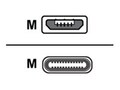 RocStor USB Type C to Micro USB Type B Cable, Black, 1m, Y10C140-B1, 33654393, Cables