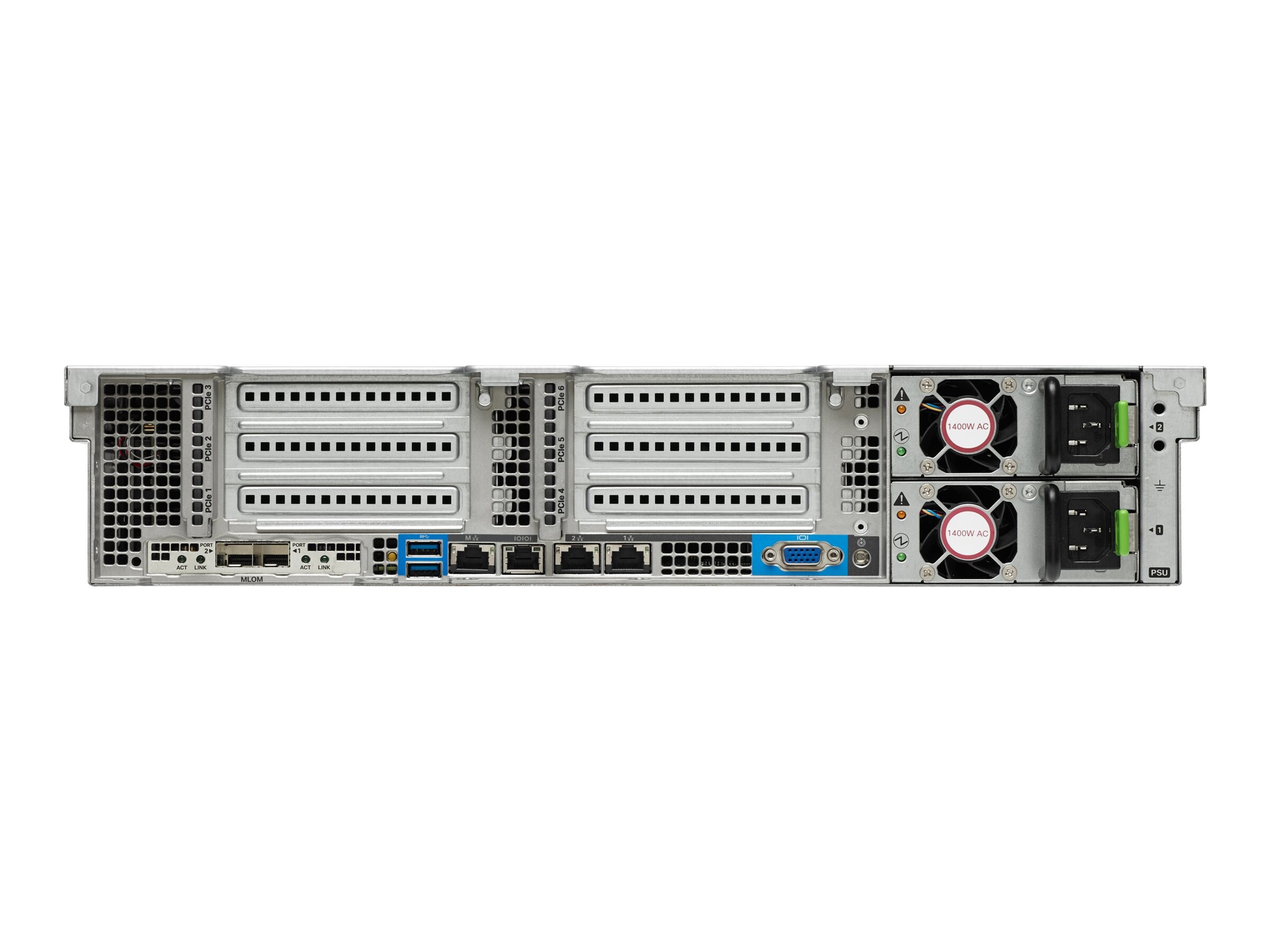 Cisco UCS C240 M4SX (2x)Xeon E5-2680 v4 256GB 24x1.8TB SAS (UCS