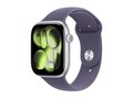 Apple Watch Series 11, GPS + Cellular, 46mm, Silver Aluminum Case with Purple Fog Sport Band - S M, MFCP4LW/A                     , 42039480, Wearable Technology - Apple Watch Series 6-7