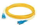 AddOn SC (Male) to SC (Male) Straight OS2 Simplex OFNR (Riser-Rated) Fiber Patch Cable, Yellow, 5m, ADD-SC-SC-5M9SMF, 14483390, Cables AddOn SC (Male) to SC (Male) Straight OS2 Simplex OFNR (Riser-Rated) Fiber Patch Cable, Yellow, 5m, ADD-SC-SC-5M9SMF, 14483390, Cables