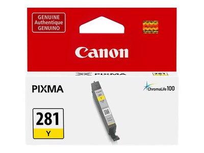 Canon CLI-281 Ink Tank, Yellow, 2090C001, 34535185, Ink Cartridges & Ink Refill Kits - OEM