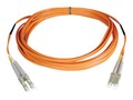 Tripp Lite Fiber Patch Cable, LC-LC, 50 125, Duplex, Multimode, Plenum, 30m, N520-30M-P, 13004490, Cables
