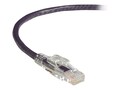 Black Box GigaTrue 3 Cat6 550MHz Lockable UTP Patch Cable, Violet, 3ft, C6PC70-VT-03, 32888972, Cables