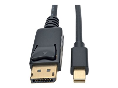 Tripp Lite Mini DisplayPort to DisplayPort M M 4K @ 60Hz Adapter Cable, Black, 6ft , P583-006-BK, 34113370, Cables