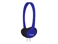 Koss Portable On Ear Headphone Adjustable Headband, Blue, KPH7B, 17678791, Headphones