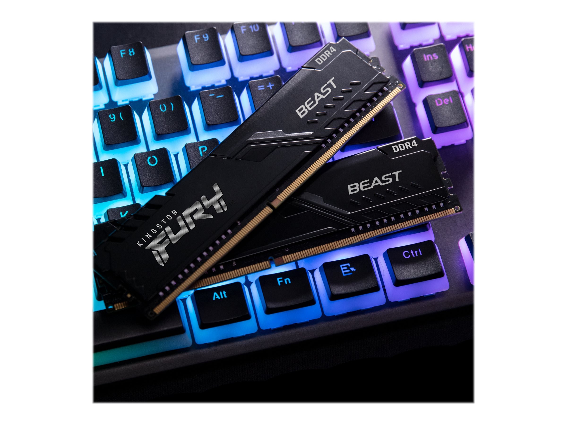 Kingston - Kingston製　KF432C16BB/32-SP　DDR4 PC4-25600 32GB Kingston FURY Beast 32GB (4x8GB) 3200MHz DDR4 CL16 Desktop