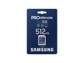 Samsung 512GB PRO Ultimate UHS-I V30 SDXC Memory Card, Class 10, MB-SY512S/AM, 41767351, Memory - Flash