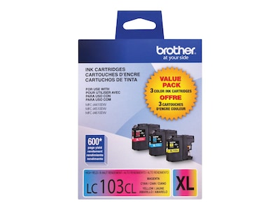 Brother Innobella High Yield (XL Series) Color Ink Cartridges for MFC-J4510DW (Cyan, Magenta & Yellow), LC1033PKS, 14714776, Ink Cartridges & Ink Refill Kits - OEM