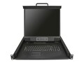 StarTech.com 16 Port Rackmount KVM Console with Cables - 1U Integrated 19 LCD VGA KVM Switch Drawer, RKCONS1916K, 35647808, KVM Switches