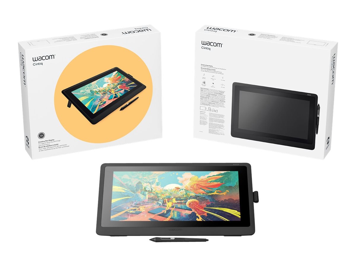 Wacom DTK1660K0A Cintiq 15.6 Inch Digitizer Tablet With Creative Pen - USB - 2.0