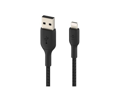 Belkin 15W 480Mbps USB-A to USB-C M M Braided Nylon Cable, Black, 2m, CAA002BT2MBK, 38328141, Cables Belkin 15W 480Mbps USB-A to USB-C M M Braided Nylon Cable, Black, 2m, CAA002BT2MBK, 38328141, Cables