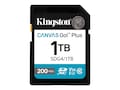 Kingston 1TB Canvas Go Plus Gen4 UHS-I U3 V30 SDXC Card, Class 10, SDG4/1TB , 41967634, Memory - Flash Kingston 1TB Canvas Go Plus Gen4 UHS-I U3 V30 SDXC Card, Class 10, SDG4/1TB , 41967634, Memory - Flash